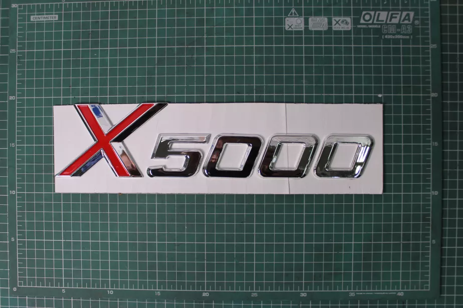 Логотип на капот (Серебряный, Пластик) SHAANXI, X5000 для грузовиков *