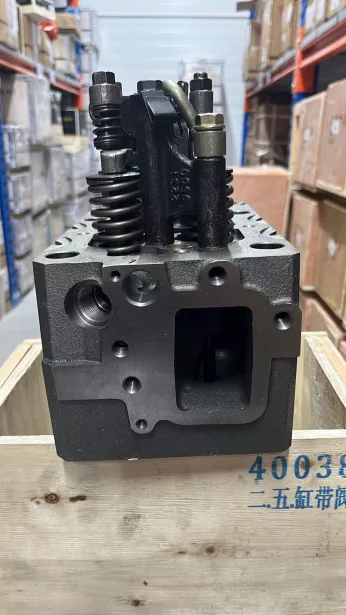 Головка блока цилиндра (в сборе под 6 шпилек, с электромагнитным клапаном) SHAANXI, Евро-5, WP10 для грузовиков *