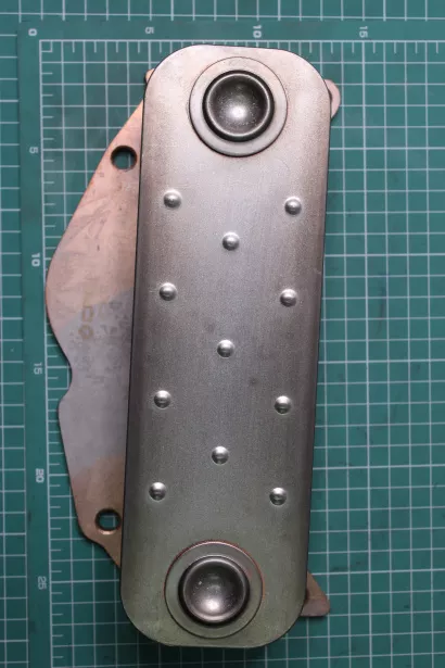 Радиатор масляный L248,5, (теплообменник) CREATEK, (CK8467) для грузовиков *