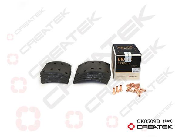 Накладки тормозные (Front, комплект на ось) CREATEK, (CK8509B)
