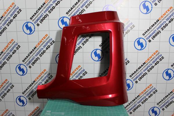 Облицовка фары (L, Красный, Пластик, часть бампера) SHAANXI, X5000, Тягач