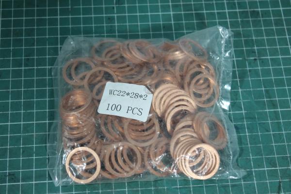 Шайба медная D22 (Медь) КНР