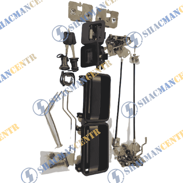 Замок двери  (в сборе, тяги, ручки) HOWO