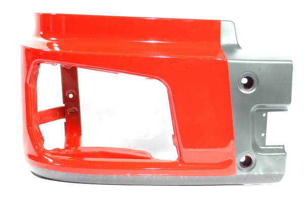 Облицовка фары (R, Красный, Металл, часть бампера) SHAANXI, X3000