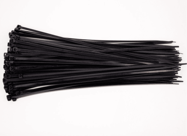 Хомут нейлоновый 4*250мм черные (Черный, Полиамид, 100 шт.) КНР