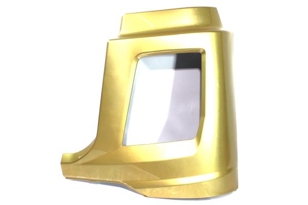 Облицовка фары (L, Золотой, Пластик, часть бампера) SHAANXI, X5000, Тягач