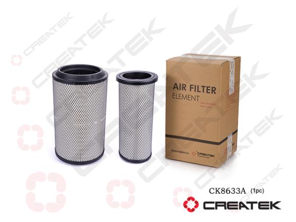 Фильтр воздушный (с резьбой) CREATEK, J6, (CK8633, 1109070-76A, K2845)