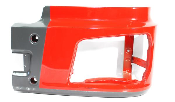 Облицовка фары (L, Красный, Металл, часть бампера) SHAANXI, X3000