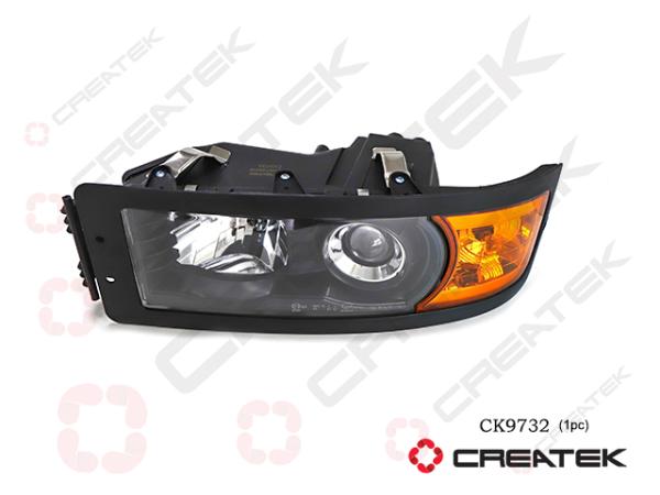 Фара (L, Стекло) CREATEK, F2000, (CK9732)