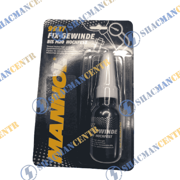 Фиксатор резьбовых соединений (Синий, Пластик,  10 мл долговременный ) MANNOL