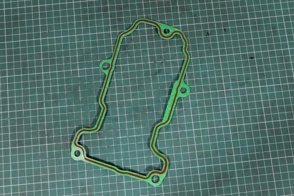 Прокладка крышки клапанов (под проставку) WEICHAI, WP13, 550 л.с