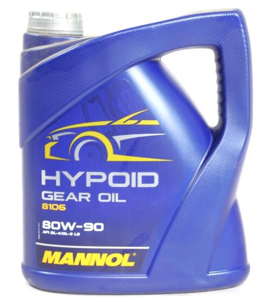 Масло трансмисионное (4л. минеральное. 80W-90 GL-4/GL-5 LS) MANNOL