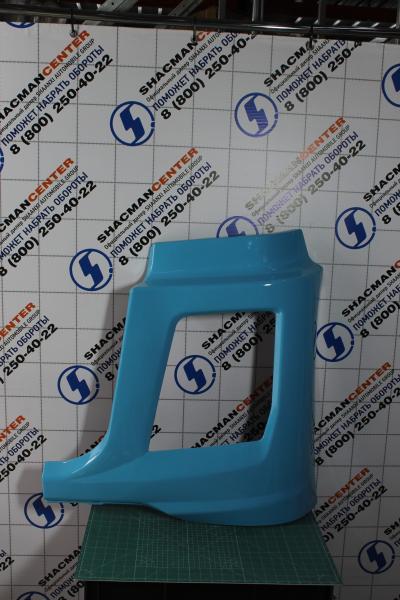 Облицовка фары (R, Голубой, Пластик, часть бампера) SHAANXI, X5000, Тягач