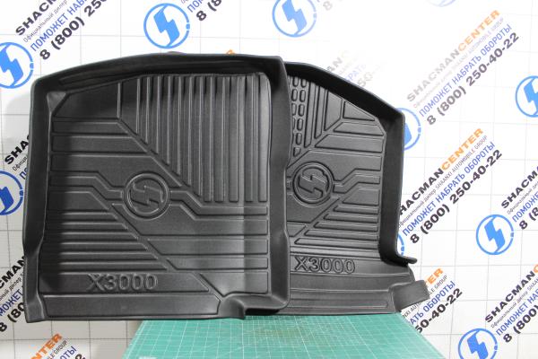 Коврики резиновые (Резина, с бортиком) SHAANXI, X3000