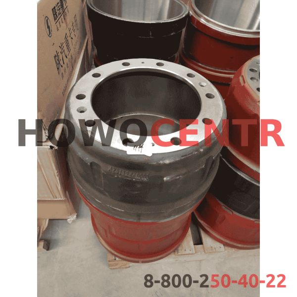 Барабан тормозной D420, H170, (Front) HOWO