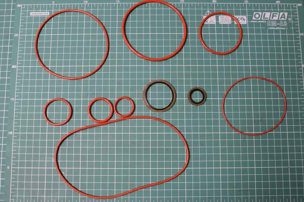 Комплект резиновых колец на двигатель CREATEK, WP12, (CK9785)