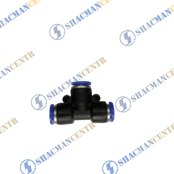 Фитинг на воздушный шланг тройник D4 Н (Синий, Пластик) HOWO