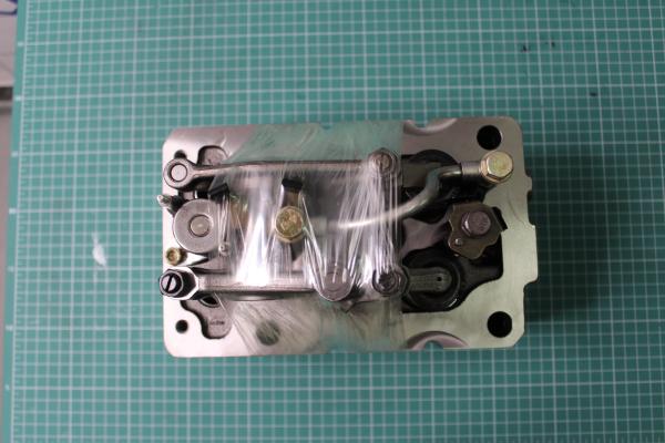 Головка блока цилиндра (в сборе под 6 шпилек, с электромагнитным клапаном) SHAANXI, Евро-5, WP13, (1005544823)