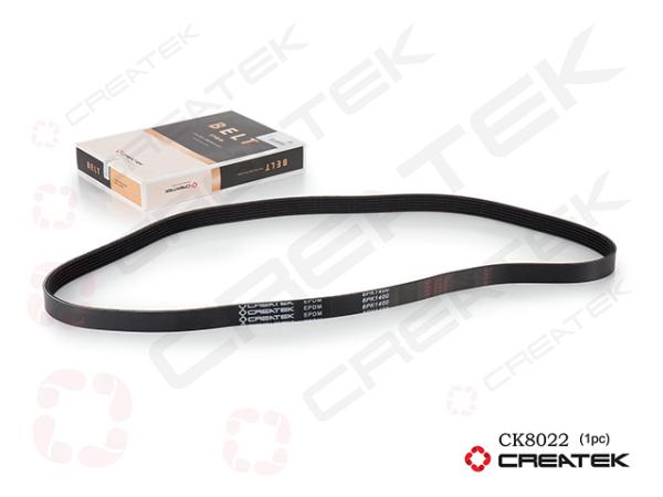 Ремень ручейковый (6PK1400) CREATEK, (CK8022)