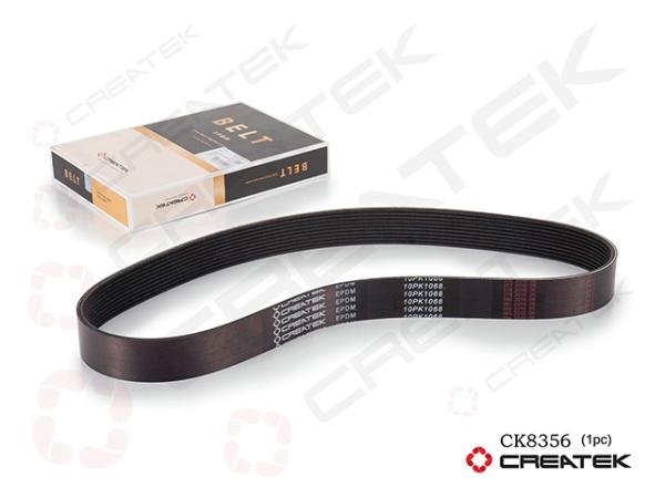 Ремень ручейковый (10PK1068 вентилятора) CREATEK, Евро-5, F2000, (CK8356)