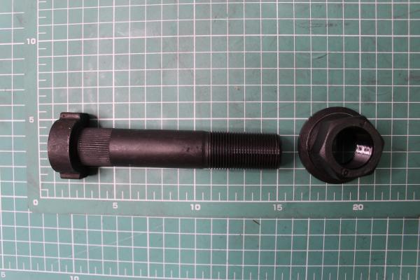 Шпилька колеса D22, L120, (Rear, с насечкой) CREATEK, (CK8069A)