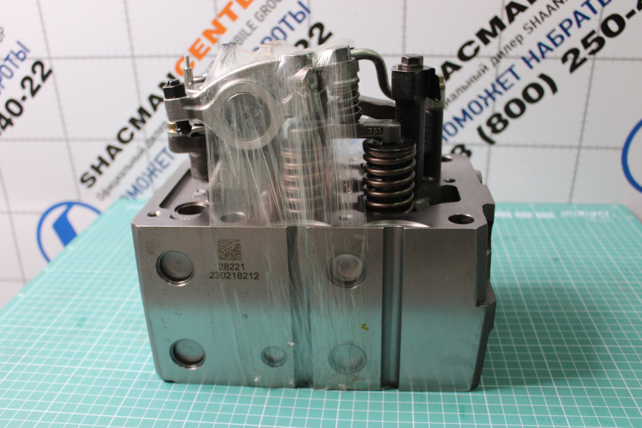 Головка блока цилиндра (в сборе под 6 шпилек, с электромагнитным клапаном) SHAANXI, Евро-5, WP13, (1005544823) для грузовиков *