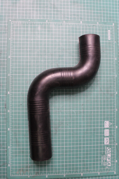 Патрубок радиатора D60, L330, (Верхний, Силикон, Изогнутый) HOWO для грузовиков *