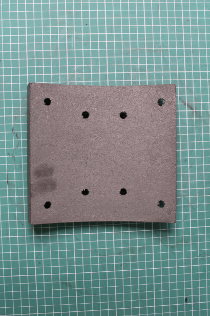 Накладка тормозная (Front, 8 отверстий) CREATEK, F2000, (CK8107) для грузовиков *