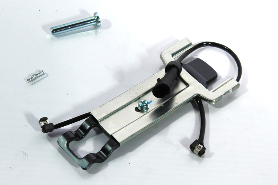 Ремкомплект суппорта (Front, Датчик износа колодок+пластина+шплинт+стопор) SHAANXI, X6000 для грузовиков *