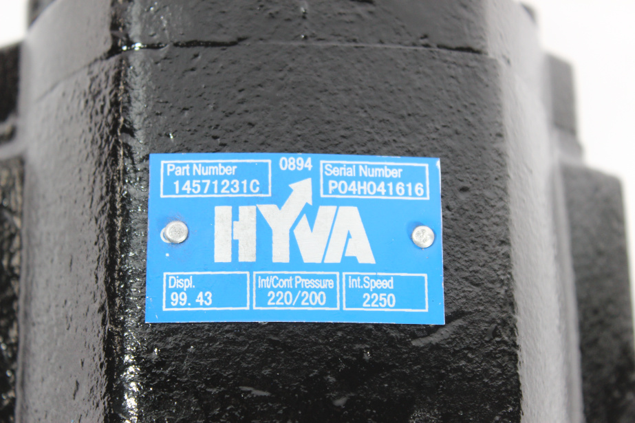 Насос подъема кузова HYVA Z6, (вал 571200C) HOWO, A7, (CBHS100) для грузовиков *