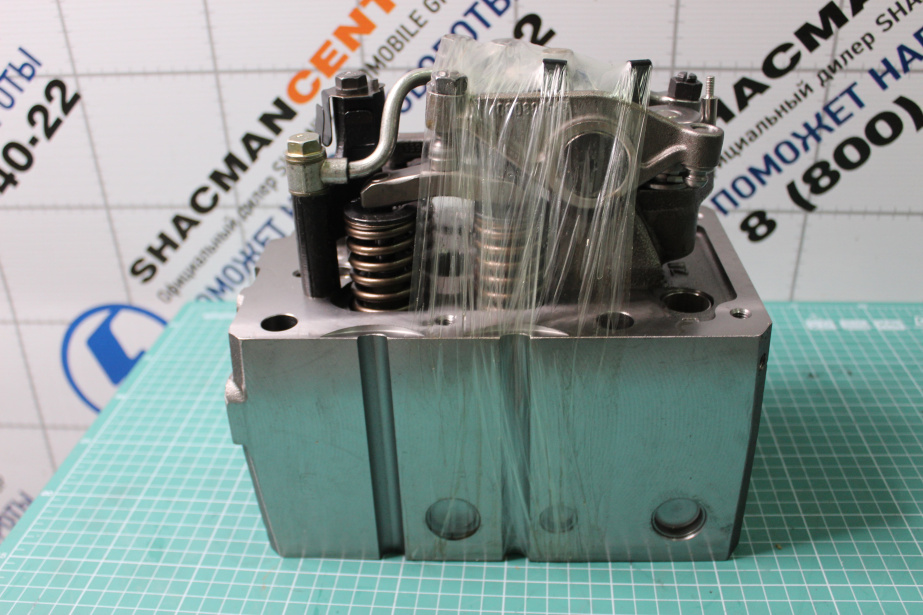 Головка блока цилиндра (в сборе под 6 шпилек, с электромагнитным клапаном) SHAANXI, Евро-5, WP13, (1005544823) для грузовиков *