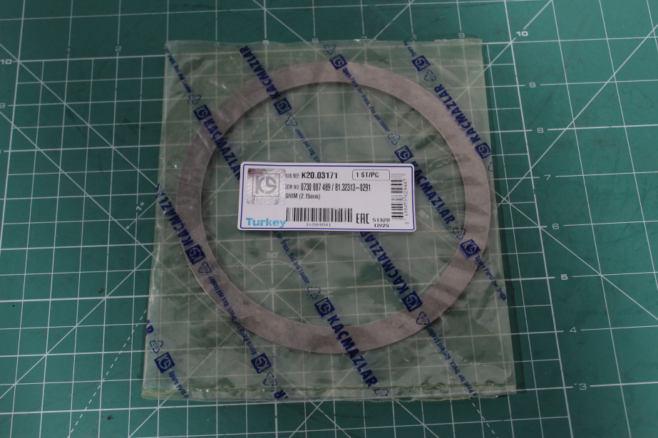 Шайба регулировочная 2,15 SHAANXI, ZF, (0730007489, 81.32313-0291). для грузовиков *