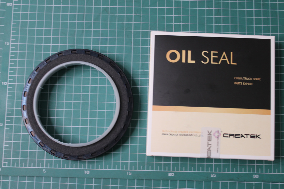 Сальник коленвала D130, H12, (Front, 100x130x12) CREATEK, MC11.44-50, (CK9627) для грузовиков *