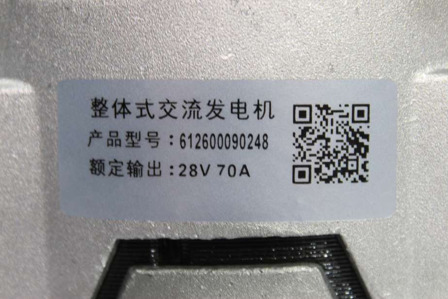 Генератор (под ручейковый ремень 8PK 28V/70A) SHAANXI, F3000, WP10, (612600090506) для грузовиков *