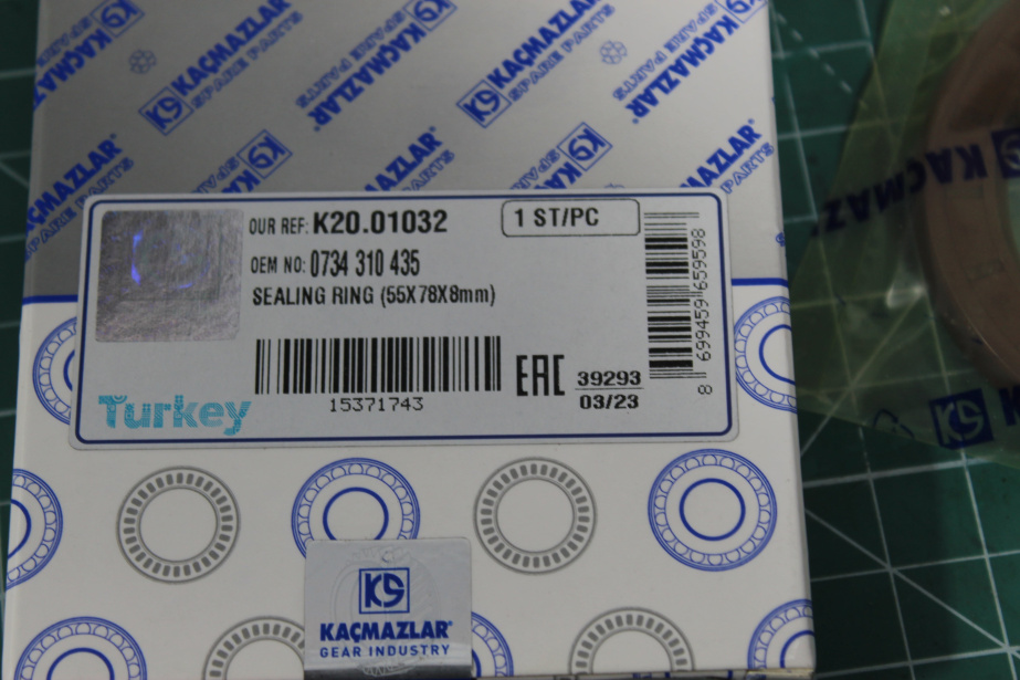 Сальник КПП SHAANXI, ZF, (0734310435) для грузовиков *