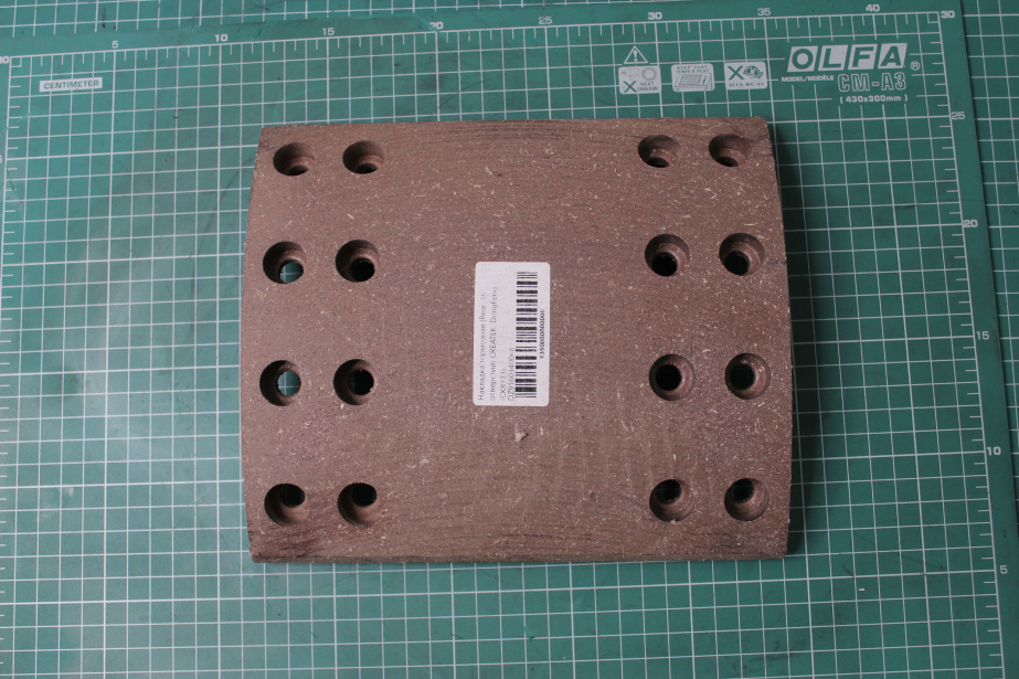 Накладка тормозная (Rear, 16 отверстий) CREATEK, DongFeng, (CK8313) для грузовиков *